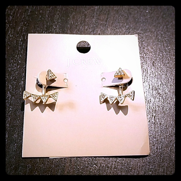 J. Crew Jewelry - J crew pave crystal triangle ear jacket